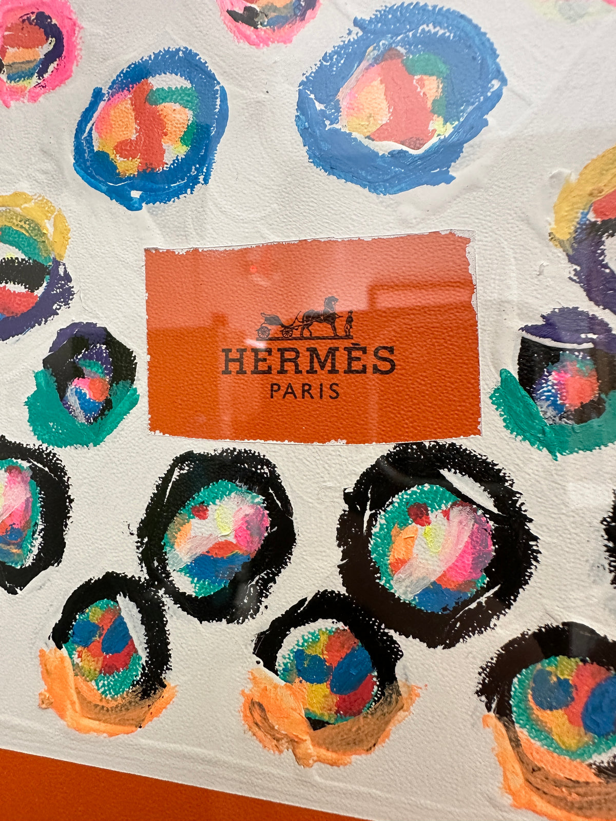 Hermes embellished box, lost marbles art
