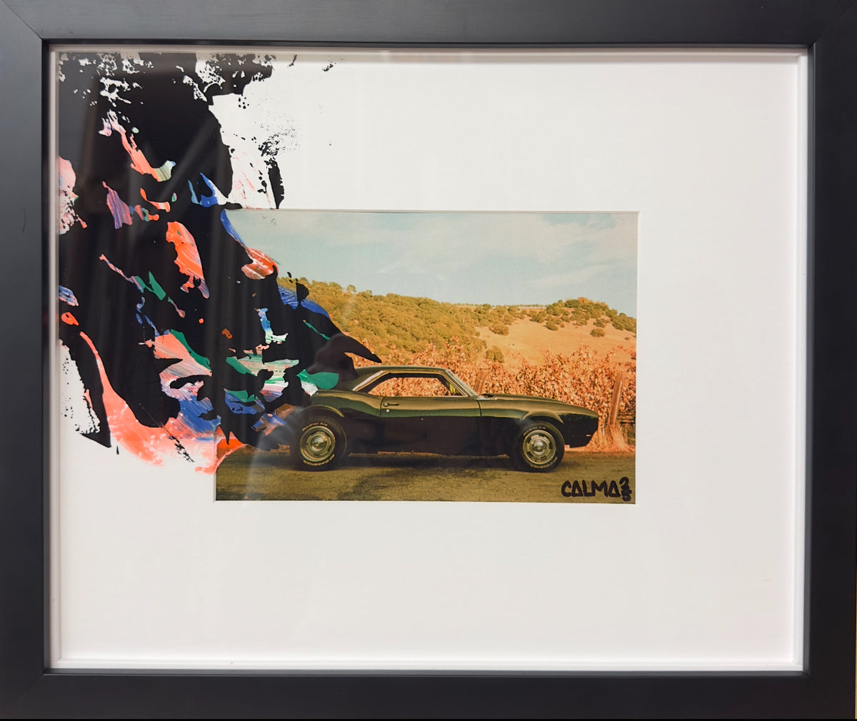 Framed view of Camaro - Napa - Screaming Eagle Vineyards by CALMA