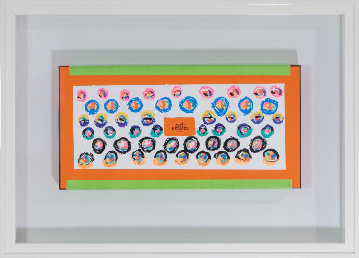 Hermes embellished box, lost marbles art